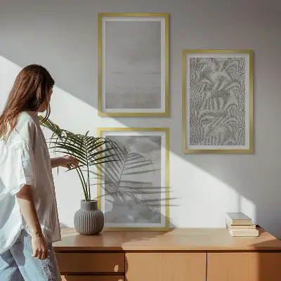 Wanddecoratieset schilderijen minimalistische moderne texturen