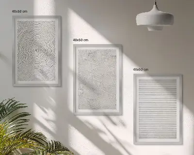 Fotowand met geometrische patronen