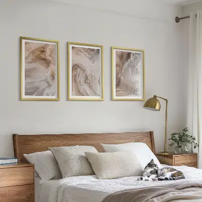 Fotowand met abstracte marmermotief