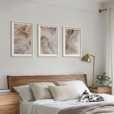 Fotowand met abstracte marmermotief