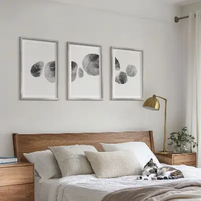 Fotowand abstracte kunst met verfvlekken