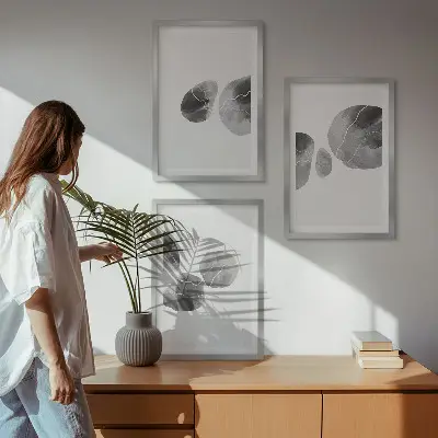 Fotowand abstracte kunst met verfvlekken