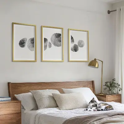 Fotowand abstracte kunst met verfvlekken