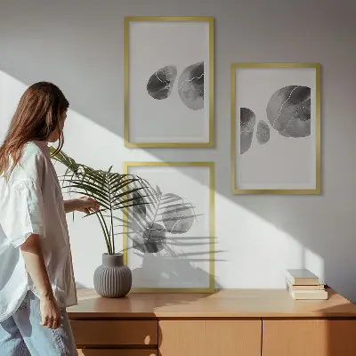 Fotowand abstracte kunst met verfvlekken