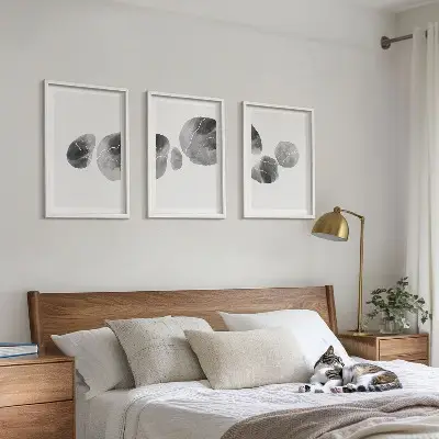 Fotowand abstracte kunst met verfvlekken