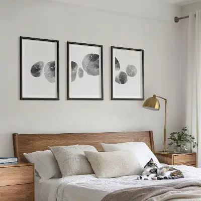 Fotowand abstracte kunst met verfvlekken