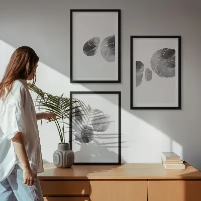 Fotowand abstracte kunst met verfvlekken