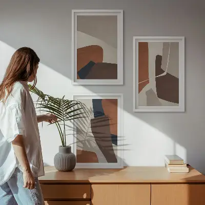 Fotowand met moderne abstracte structuren