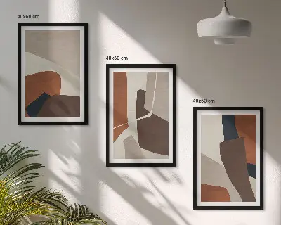 Fotowand met moderne abstracte structuren