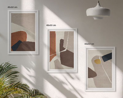 Wanddecoratie set schilderijen Abstrakcyjne boho malarstwo