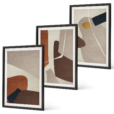 Wanddecoratie set schilderijen Abstrakcyjne boho malarstwo
