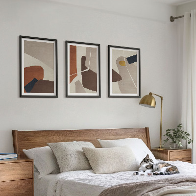 Wanddecoratie set schilderijen Abstrakcyjne boho malarstwo