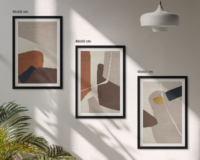 Wanddecoratie set schilderijen Abstrakcyjne boho malarstwo