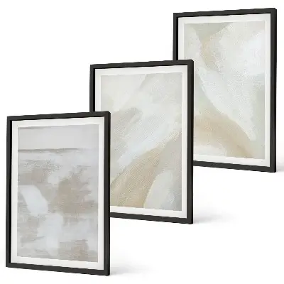 Fotowand abstracte penseelstreken