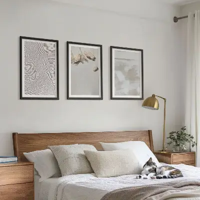 Fotowand met textuur van zand en stenen in boho-stijl