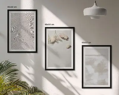 Fotowand met textuur van zand en stenen in boho-stijl