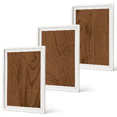 Wanddecoratie set schilderijen Drewno tekstura kory minimalizm