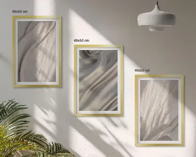 Fotobehang close-up van natuurlijke boho-stoffen