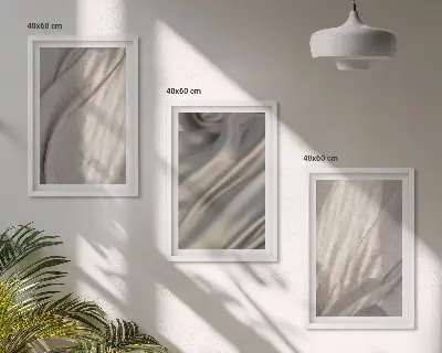 Fotobehang close-up van natuurlijke boho-stoffen