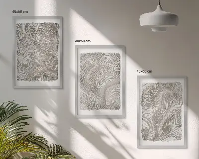 Fotowand schilderij met moderne vormen