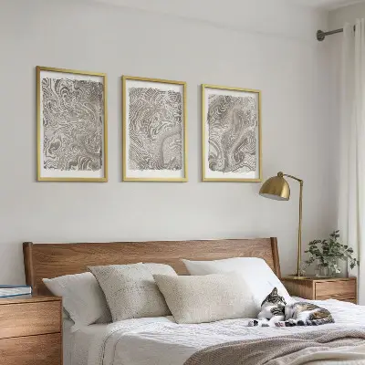 Fotowand schilderij met moderne vormen