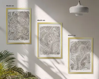 Fotowand schilderij met moderne vormen