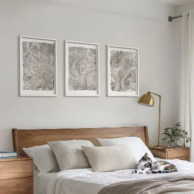 Fotowand schilderij met moderne vormen