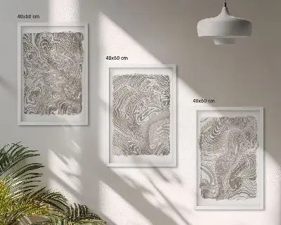 Fotowand schilderij met moderne vormen
