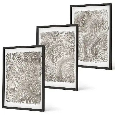 Fotowand schilderij met moderne vormen