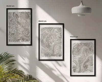 Fotowand schilderij met moderne vormen