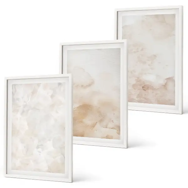 Wanddecoratieset schilderijen moderne pastelkleurige texturen