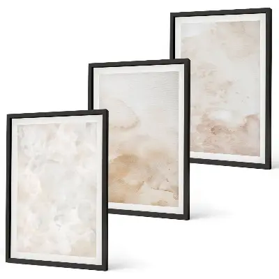 Wanddecoratieset schilderijen moderne pastelkleurige texturen