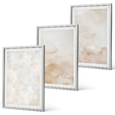 Wanddecoratieset schilderijen moderne pastelkleurige texturen