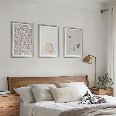 Fotowand lichte boho zandtexturen