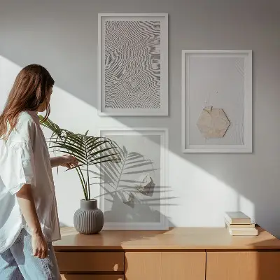 Fotowand lichte boho zandtexturen