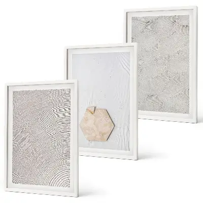 Wanddecoratie set schilderijen Jasne tekstury piasku boho