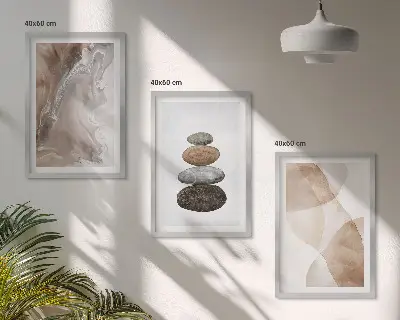 Fotowand abstrakte pastelkleurige vormen