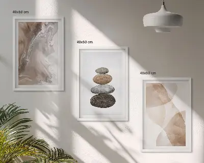 Fotowand abstrakte pastelkleurige vormen