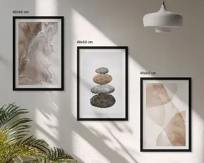 Fotowand abstrakte pastelkleurige vormen