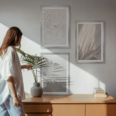 Fotowand met natuurlijke boho texturen