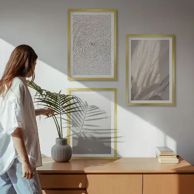 Fotowand met natuurlijke boho texturen