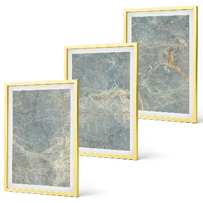 Fotowand met een decoratief groen marmerpatroon