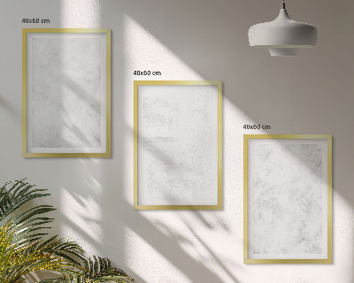 Wanddecoratie set schilderijen Białe plamy minimalistyczne tło