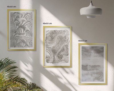 Wanddecoratie set schilderijen Industrialne abstrakcyjne wzory