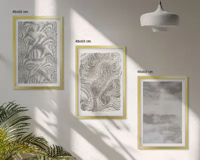 Wanddecoratieset schilderijen met industriële abstracte patronen