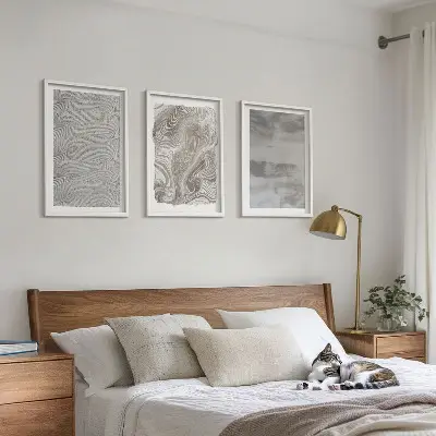 Wanddecoratieset schilderijen met industriële abstracte patronen