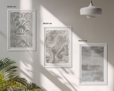 Wanddecoratie set schilderijen Industrialne abstrakcyjne wzory