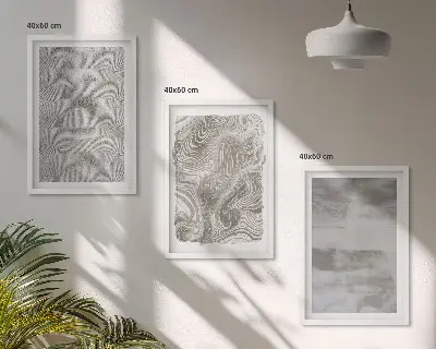 Wanddecoratieset schilderijen met industriële abstracte patronen