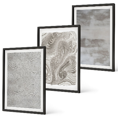 Wanddecoratie set schilderijen Industrialne abstrakcyjne wzory