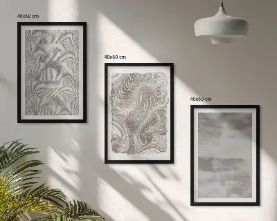 Wanddecoratieset schilderijen met industriële abstracte patronen